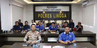 Polres Lingga Ikuti Dialog Publik Kemerdekaan Pers dan Perlindungan Jurnalis