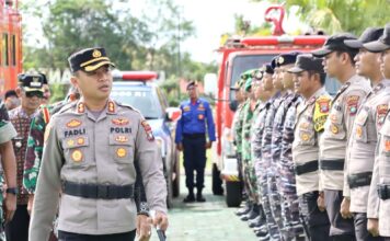 Kapolres Lingga Pimpin Upacara dan Deklarasi Pencegahan Karhutla