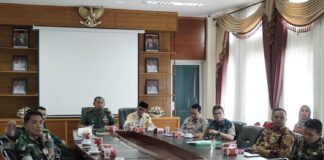 Dandim 0306/50 Kota Paparkan Persiapan TMMD/N ke-116 di Hadapan Pangdam I/BB