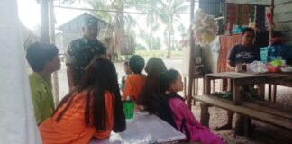 Bangun Mentalitas Generasi Muda, Babinsa Berikan Arahan Untuk Siswa dan Siswi di Desa Binaan