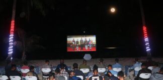 Danlanud RSA Natuna Gelar Nobar Malam Budaya Bersama Prajurit TNI AU