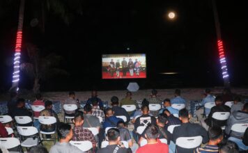 Danlanud RSA Natuna Gelar Nobar Malam Budaya Bersama Prajurit TNI AU