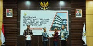 Bupati Asahan Terima Laporan Hasil Pemeriksaan LKPD Tahun 2022