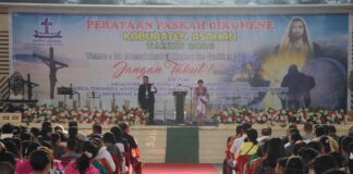 AKBP Rocky Hadir Perayaan Paskah Oikumene Tahun 2023