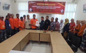 Daftarkan 30 Bacaleg, PNA Lhokseumawe Siap Rebut Kursi Parlemen