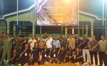 Hadiri Pembukaan Turnamen Bola Voli Mamut Cup II, Kapolsek Senayang Himbau Junjung Sportifitas Bertanding