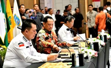 Gubernur Ansar Dampingi Mendagri Pimpin Rakor Pengendalian Inflasi dan Evaluasi APBD Tahun 2023