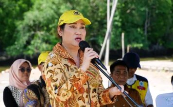 Melalui Dana Aspirasinya Cen Sui Lan Resmikan Proyek Irigasi Rp25 Miliar di Panggak Darat Lingga