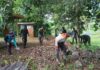 Batalyon Komposit 1/GP Gelar Karya Bakti di Desa Air Lengit