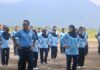 Jaga Kebugaran, Lanud RSA dan PIA AG Cabang 17/D.I Gelar Olahraga Bersama