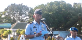 Danlanud RSA Natuna Pimpin Upacara Peringatan Ke-115 Harkitnas