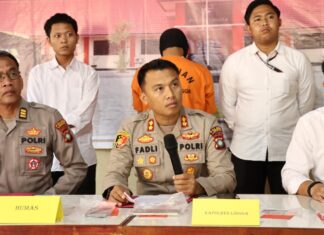 Polres Lingga Gelar Konferensi Pers Pengungkapan Kasus Prostitusi Online