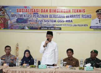 Pemkab Lima Puluh Kota Berikan Kemudahan Perizinan bagi Pelaku Usaha