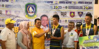 Gubernur Ansar Tutup Kejuaraan Bola Voli Gubernur Cup Zona Bintan Tahun 2023