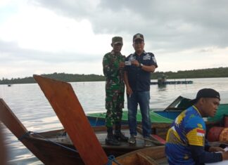 Babinsa Mamut Bantu Pengukuran Pas Kecil Milik Masyarakat
