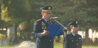 Danlanud Raden Sadjad Natuna Pimpin Upacara Peringatan Hari Lahir Pancasila