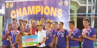 Penutupan Tournamen Bola Voli Cup II Desa Mamut Berjalan Sukses