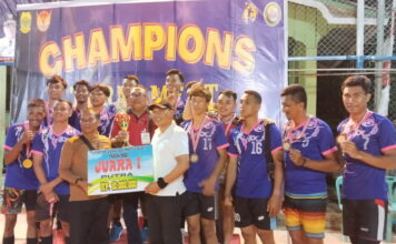 Penutupan Tournamen Bola Voli Cup II Desa Mamut Berjalan Sukses