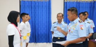 Danlanud Raden Sadjad Natuna Pimpin Sidang Panlihda Calon Taruna Taruni AAU Tahun 2023