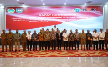 Sekda Kabupaten Asahan Ikuti Rakor Pencegahan Korupsi Sektor Pertanahan