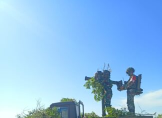 Batalyon Komposit 1/Gardapati Menggelar Latihan Operasi Militer Perang di Natuna