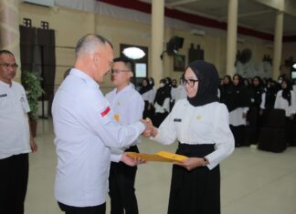Wabup Natuna Serahkan SK P3K Tenaga Kesehatan