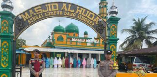 Polres Lingga Terjunkan Personil Amankan Pelaksanaan Sholat Idul Adha 1444 Hijrah