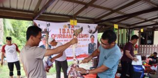 Kurban Presisi, Polres Natuna Potong 6 Ekor Sapi dan 1 Ekor Kambing