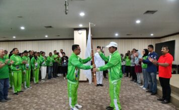 Gubernur Ansar Lepas Peserta Fornas VII 2023 ke Bandung Jawa Barat