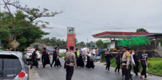 Dikawal Polisi, Pawai Peringatan 1 Muharram di Natuna Berjalan Lancar