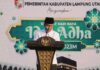 Bupati Lampung Utara Tunaikan Sholat Idul Adha Bersama Forkopimda dan Masyarakat
