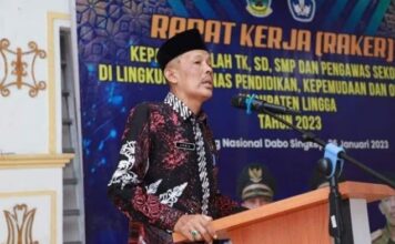 Kadisdikpora Lingga Himbau Pihak Sekolah Hati-hati Kelola Dana BOS