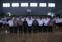 Ratusan Kades di Lampura Gelar Deklarasi Damai Pilkades Serentak