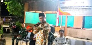 Sosialisasi Pengawasan Partisipatif, Ketua Bawaslu Natuna Ajak Lapisan Masyarakat Kawal Pemilu