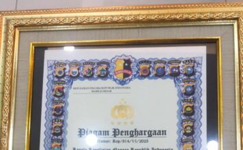 Polres Lingga Raih Penghargaan Kapolri Sebagai Salah Satu Polres Terbaik Pelaksanaan Quick Wins Presisi Tahun 2022-2023
