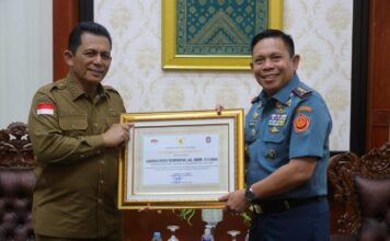 Dimutasi Jadi Kepala Bakamla, Laksdya TNI Irvansyah Berpamitan Dengan Gubernur Ansar