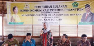Cen Sui Lan Gelontorkan Dana Aspirasinya Rp2 Miliar Untuk 10 Ponpes di Bintan Tahun 2024
