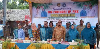 Tim Evaluasi TP PKK Provinsi Sumatera Sambangi Desa Sipaku Area Kabupaten Asahan