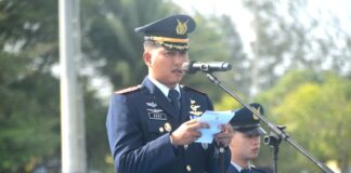 Lanud RSA Natuna Gelar Upacara Peringatan Hari Bakti TNI AU Ke-76