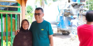 Hari Libur, Bupati Natuna Pantau Pengerjaan Proyek Jalan Panglima Hujan di Sedanau