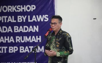 Tingkatkan Performa Rumah Sakit, BP Batam Gelar Workshop Hospital by Laws