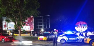 Ciptakan Kamtibmas Kondusif, Polres Natuna Gelar Patroli Presisi Blue Light