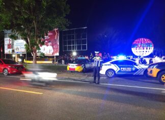 Ciptakan Kamtibmas Kondusif, Polres Natuna Gelar Patroli Presisi Blue Light