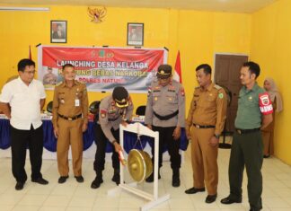Polres Natuna Launching Desa Kelanga Sebagai Kampung Bebas Narkoba