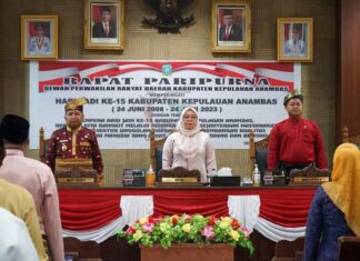 DPRD Anambas Gelar Rapat Paripurna Istimewa Hari Jadi KKA Ke-15