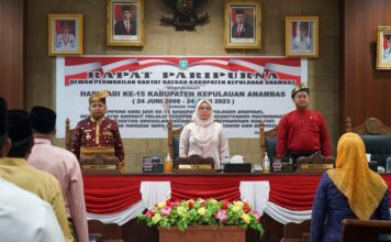 DPRD Anambas Gelar Rapat Paripurna Istimewa Hari Jadi KKA Ke-15