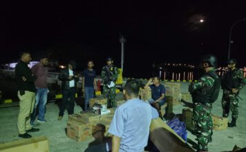 Satgas Hanlan Laut Natuna Utara Behasil Gagalkan Penyeludupan 1.224 Slop Rokok Ilegal