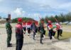 Danlanal Ranai Tinjau Latihan Paskibraka Tingkat Provinsi Kepri