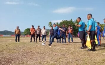 Bupati Lingga M Nizar Buka Turnamen Sepak Bola Tanjung Lipat CUP VIII 2023