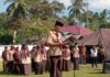 Bupati Natuna Pimpin Upacara Hari Pramuka di Desa Ceruk